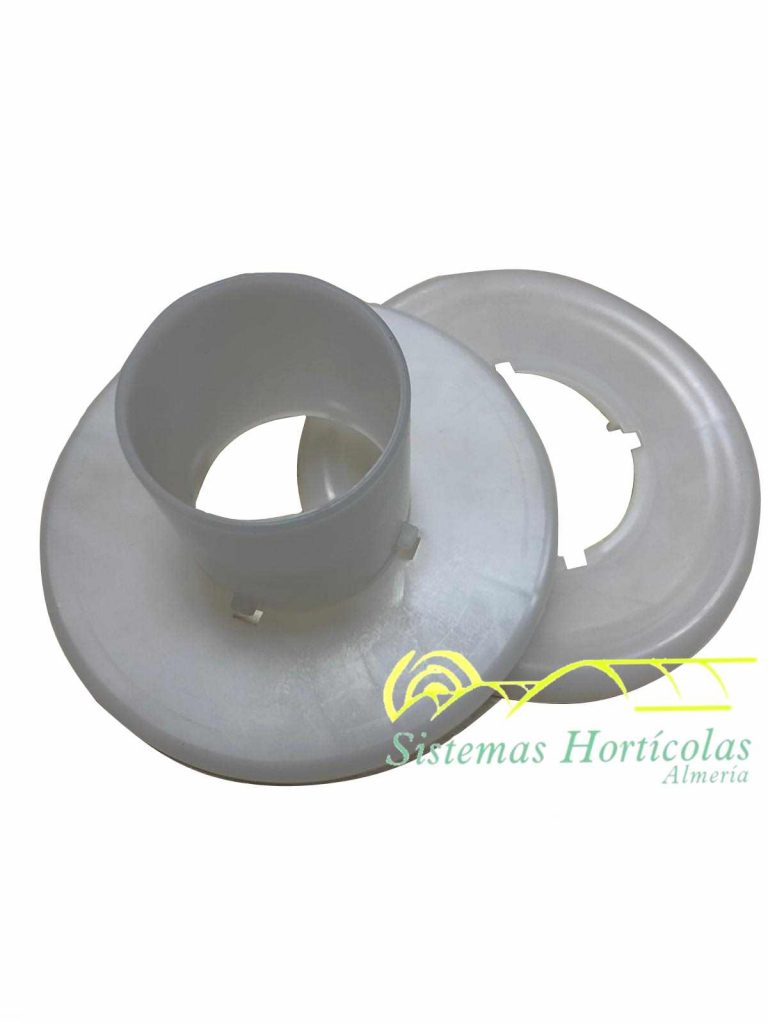 conexión para tubo de inflado en dos piezas