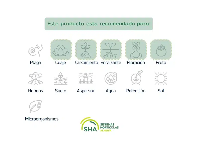 Sistemas Hortícolas Almería Fertilizante ecológico para floración, cuajado y desarrollo Vigore phos eco - Imagen 2